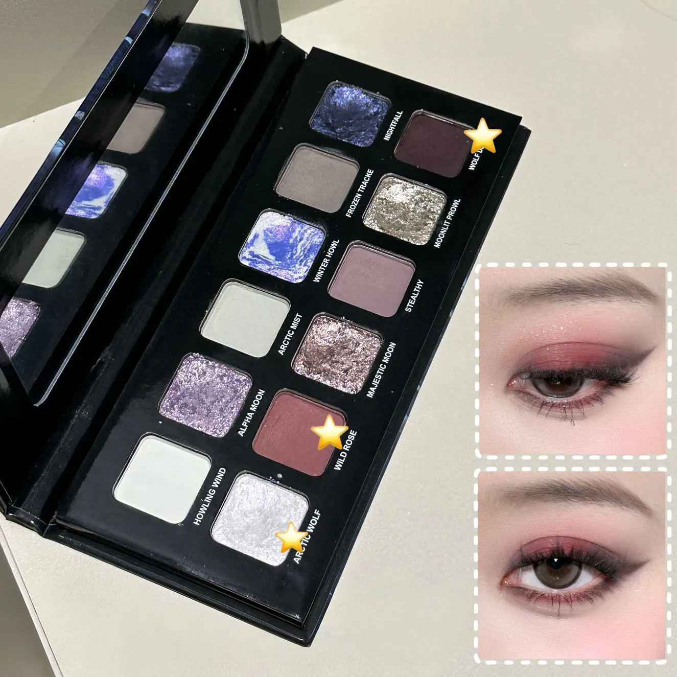 12 Colors Metallic Eyeshadow Palette Pearl Matte Sparkling Shimmer Blue Eye Shadow Highlighter Brighten Glitter Fashion Makeup — image 5