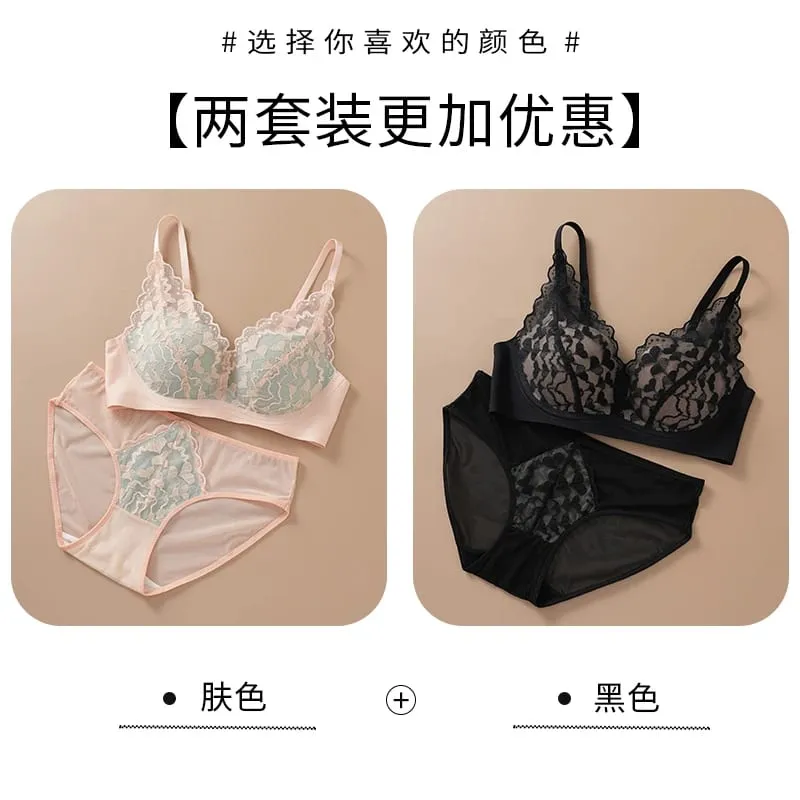 Japanese Sexy Spitze Büstenhalter ohne Bügel Push Up für kleine Brust Seitlich glättend Anti-Sagging Neu Bestseller MOYISU B — image 16