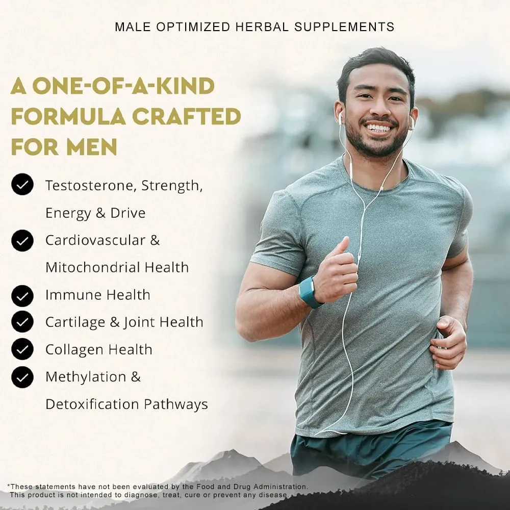 Extra Strength Male Supplement with Panax Ginseng Ashwagandha Gingko Tribulus Extract for Energy Stamina & Boosting Blood Flow — image 4