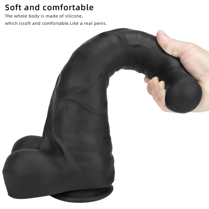 Super Large Horse Dildo 38.5cm With Suction Cup Soft Skin Feeling Huge Penis Thick Phallus Anal Plug Big Dick Sex Toys for Women — image 4