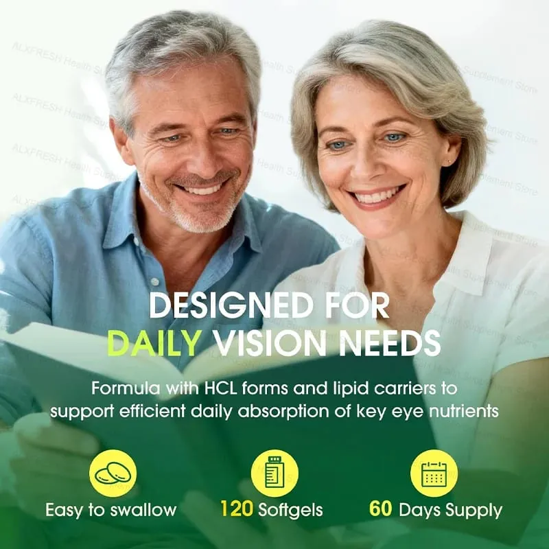 Lutein and Zeaxanthin Eye Supplements for Retina Eye Vision Vitamins Capsules - Student Adults Seniors — image 5