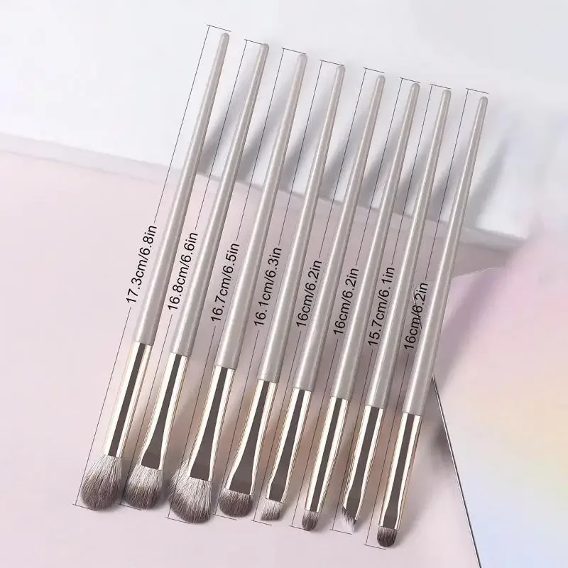 8pcs Eye Makeup Brushes Set Detail Eyeshadow Brush Makeup Brush Ultra Soft Eyeshadow Eyeliner Makeup Tool — image 6
