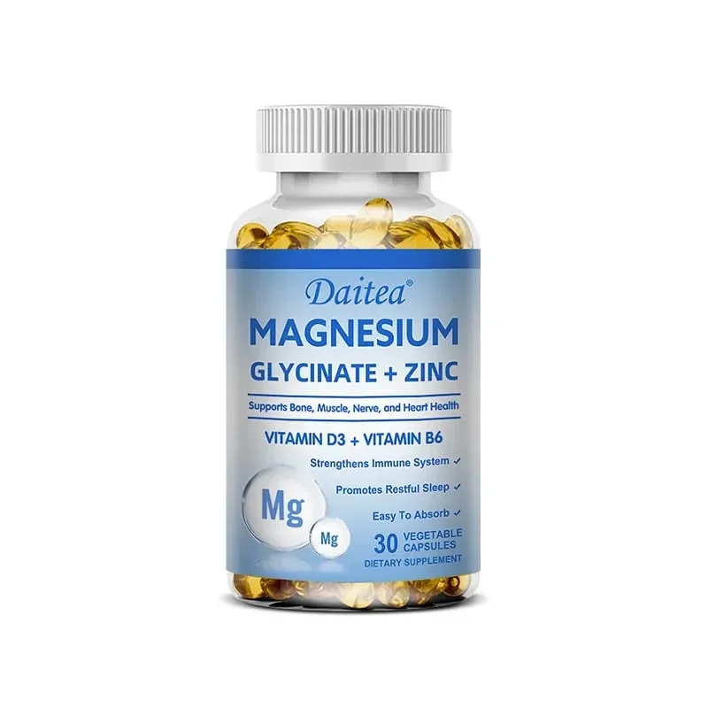 Daitea Magnesium Glycinate & Zink Kosttillskott - Bone Nerve Immune Support - Lämplig för män och kvinnor — image 9