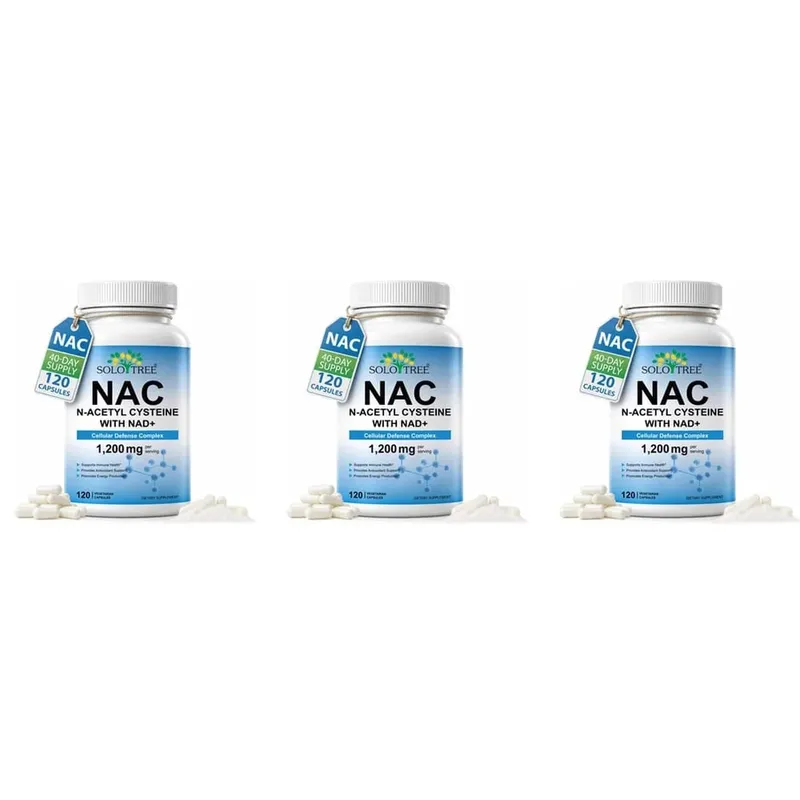 NAC 1150mg NAD+ 50mg Capsules Cellular Defense Complex for Antioxidant Support Immune Health & Energy Production Non‑GMO 120 Ct — image 9