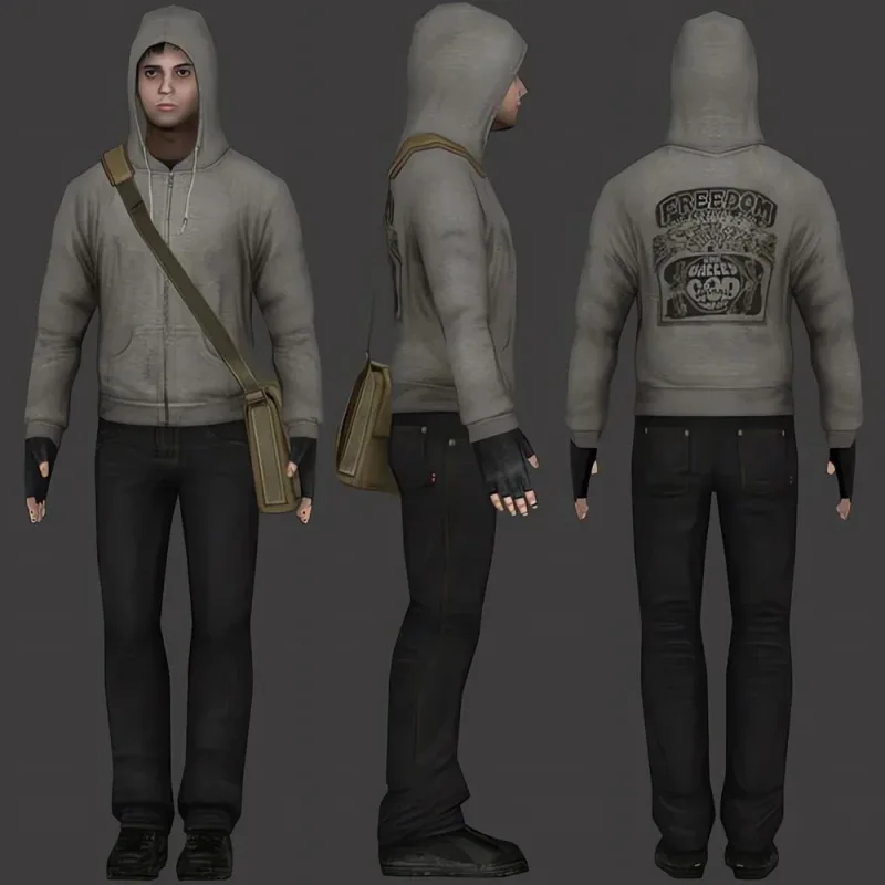 Simon Henriksson Zipper Hoodie "Scream of Fear" Simon's Role Playing Sweatshirt Autumn/Winter Gamer Gift Fashion Aesthetic — image 3