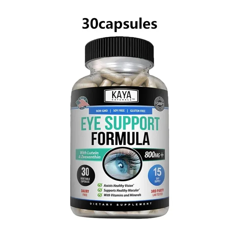 Eye Support Capsules Lutein Bilberry - Improve Vision Health Macula Healthy Macula Blue Light & Eye Fatigue Relief — image 9