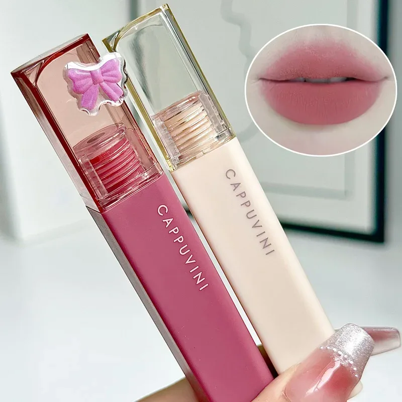 Brillo de labios de terciopelo sedoso, barro de labios mate, taza antiadherente resistente al agua, esmalte de labios a prueba de manchas, lápiz labial líquido que no se decolora, maquillaje coreano — image 4