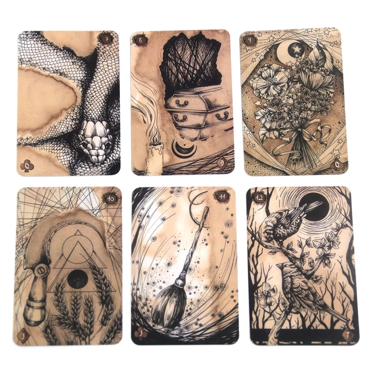 Lenormand Reflet De Lune Lenormand Kort Tarotkort Däck Oracle Kortspel för vuxna Roliga Vuxna Spel Festmaterial Present — image 2