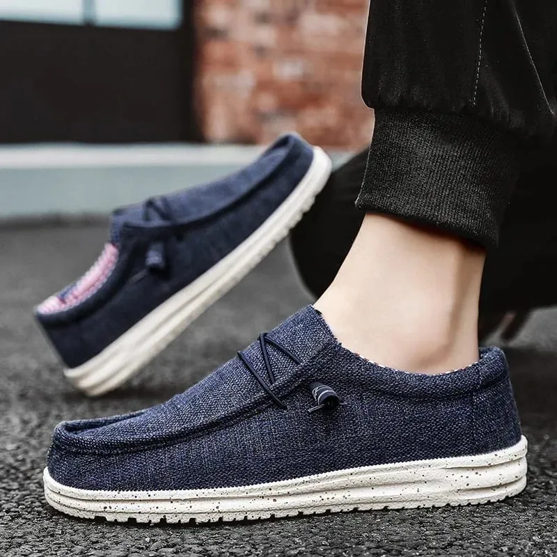 Men's Mesh Loafers Autumn Mens Vulcanized Shoes Breathable Lightweight Hiking Outdoor Sports Shoes Zapato Abierto Scarpa Aperta — image 3