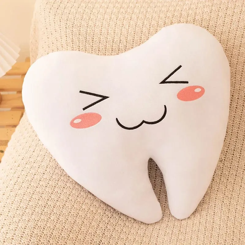 Simulation Lovely Tooth Plush Toys Cute Expression White Teeth Stuffed Soft Pillow Funny Sofa Cushion Gift For Children Gifts — image 12