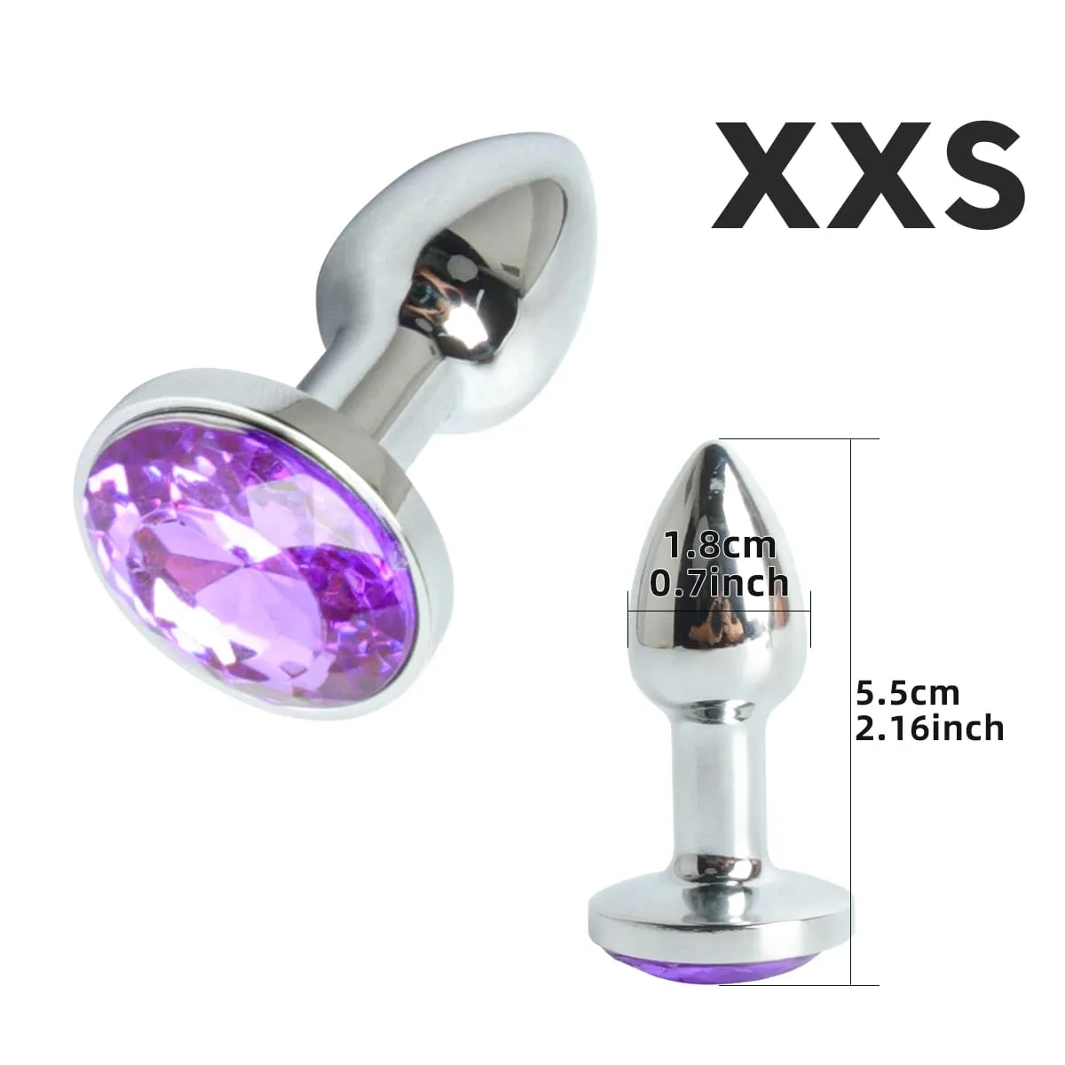 Mini Logam Anal Plug XXS Kecil Anal Dilator untuk Pria Dewasa Wanita Butt Plug dengan Kristal Bulat Masturbasi Wanita Anus mainan Seks — image 6