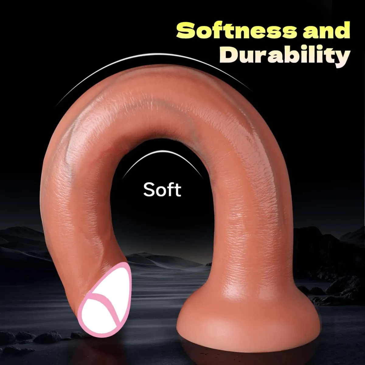 3 Sizes Realistic Super Long Dildo Penis with Suction Cup Soft Masturbator Huge Skin Feel Anal Dick Sex Toy for Men Women Adults