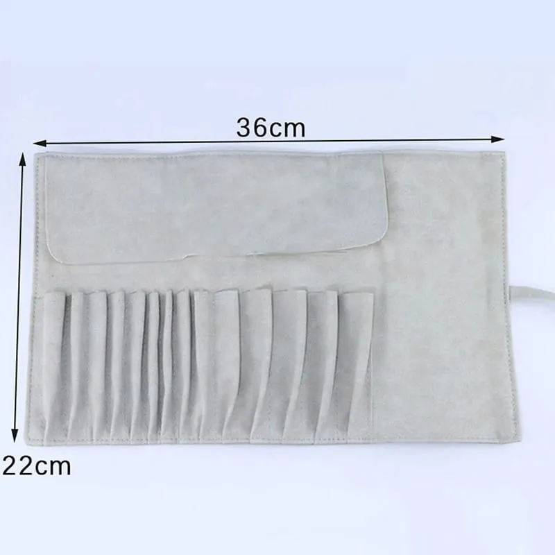 12/14/18 Hole Makeup Brush Bag Functional Travel Cosmetics Case Make Up Brushes Protector Rolling Pouch Tool — image 8