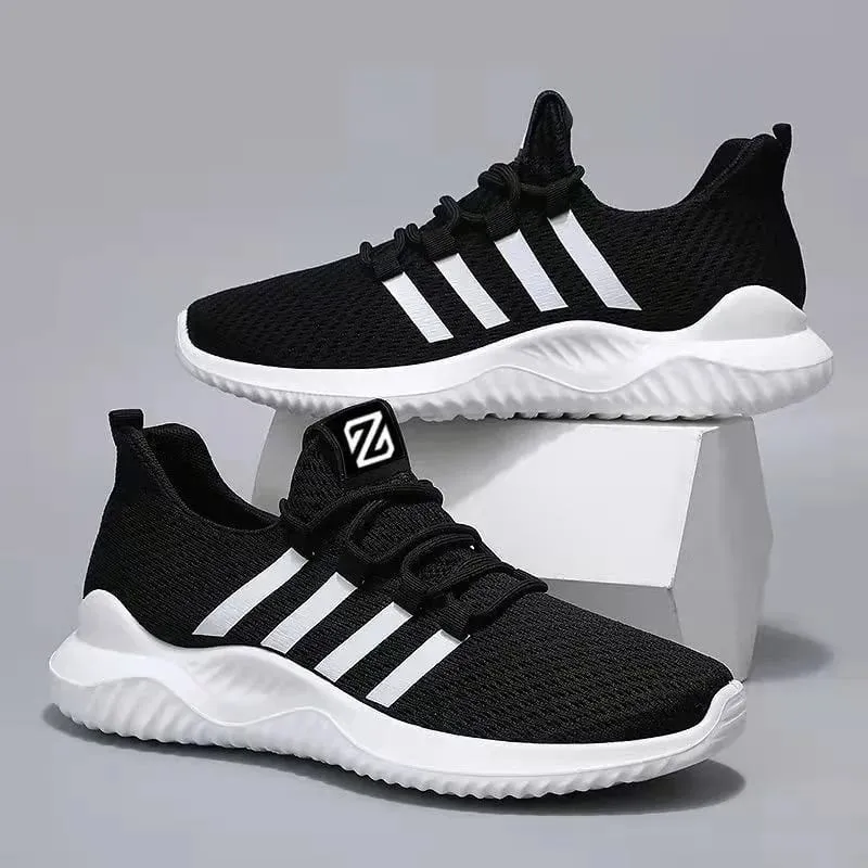 New 2025 Men's Sports Shoes Comfortable Casual Fashionable Breathable Low Top Flat Heel Lace-Up Running Shoes for Men — image 1