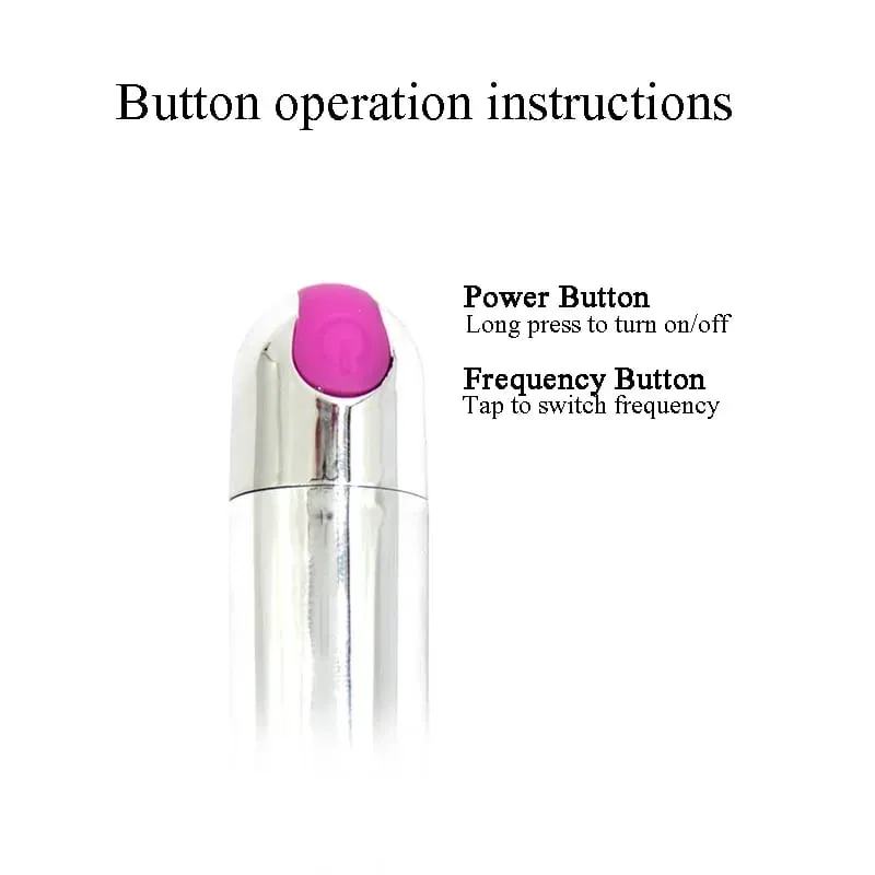 USB Rechargeable Bullet Vibrator - Waterproof Mini Powerful Vibrator 10 Modes Clit G-Spot Stimulator Sex Toy for Women — image 5