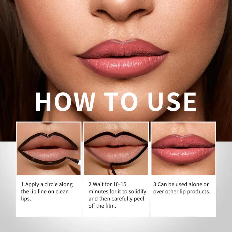 Peel Off Lip Stain Lip Liner Tattoo Long-Lasting Waterproof Smudge-Proof Transfer-Proof Matte Lipliner Magic Lip Cosmetic — image 6