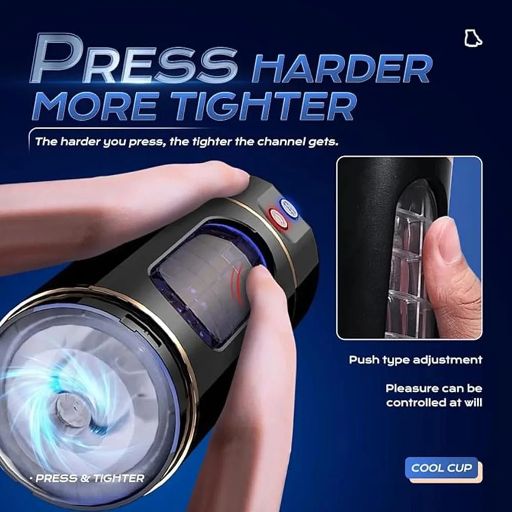 10 Frequency Male Vibration Masturbation Cup Intelligent Voice Interactive Aircraft Cup Penis Exercise Device Adult Sex Products