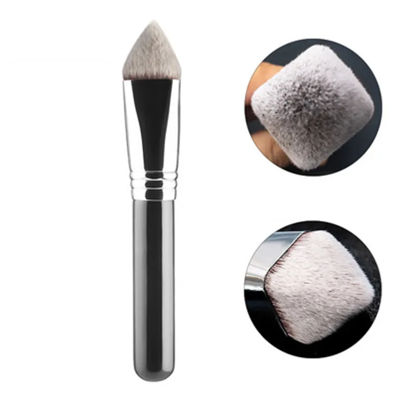 Makeup Kabuki Foundation Brush Luxury Single Pro Large Slant Triangle Square Tapered Vegan Cosmetic Brushes — image 6
