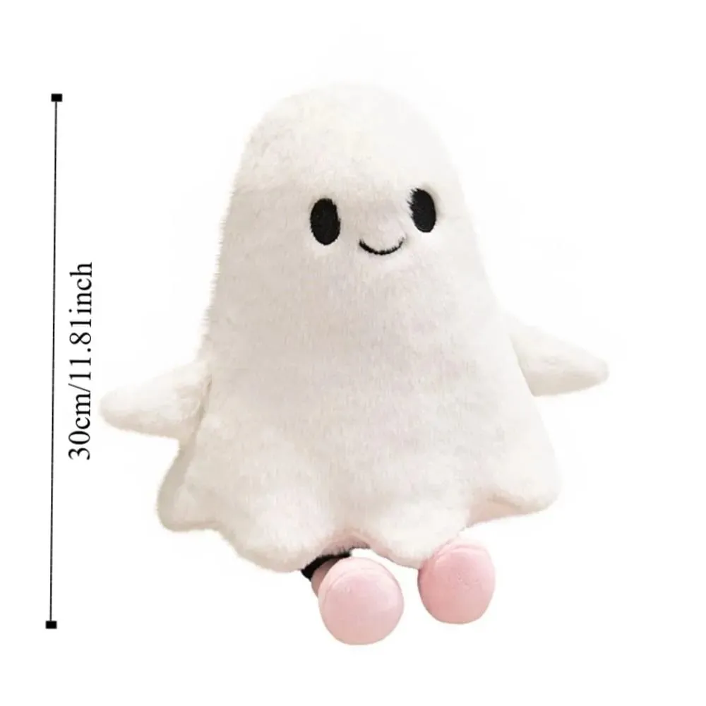 Simulation Little Ghost Plush Doll Fluffy Handmade Cartoon Ghost Doll Toy Comfortable Soft Holloween Ghost Pillow — image 7