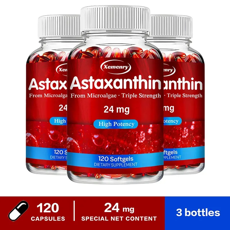 Astaxanthin Capsules Promotes Cardiovascular Health Accelerates Metabolism Antioxidant Supplement Skin Healty — image 8