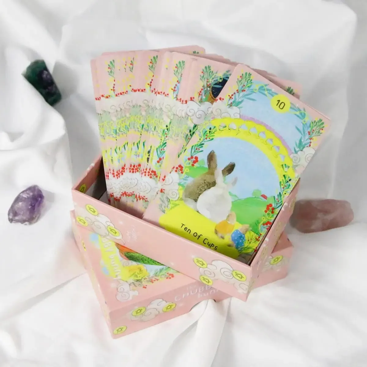 Chubby Bunny Tarot 12*7cm A 78-card Deck Featuring Cute Bunnies 2.75 X 4.75'' Packaging Rigid Box — image 5