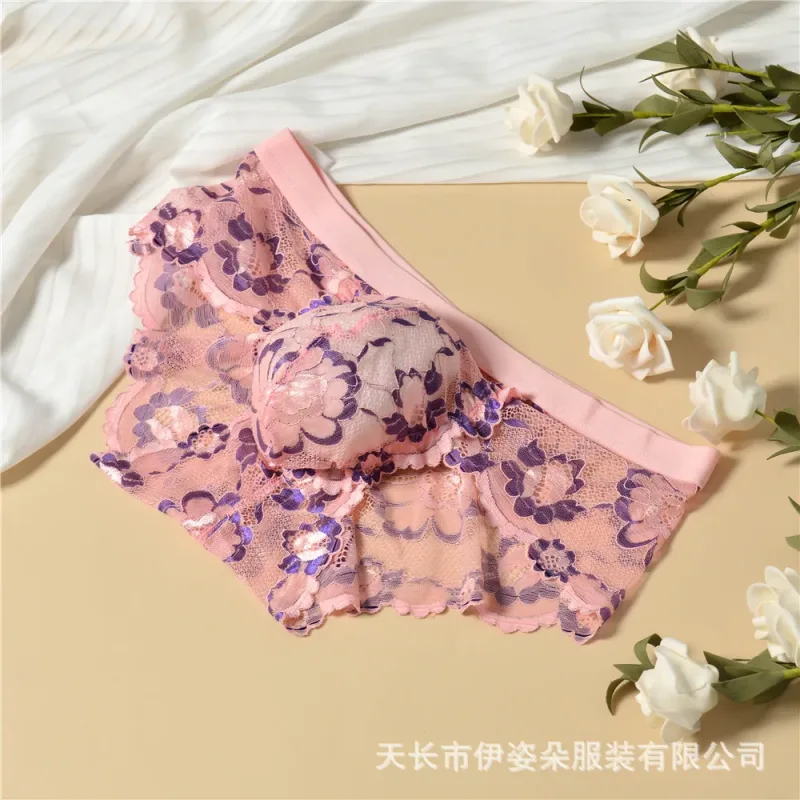 Lace Sexy Underwear Smooth Mens Pouch Panties Perspective Thin Floral Man Briefs Temptation Mesh Low Rise Breathable Underpants — image 4
