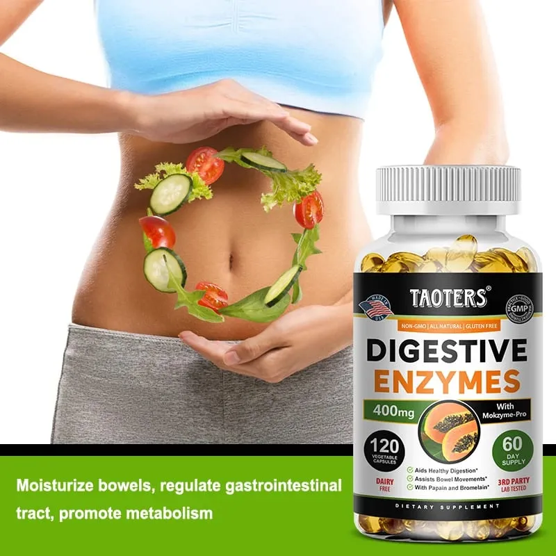 Digestive Enzymes Containing Papain and Bromelain Help Support Digestion Improve Gut Health Boost Metabolism Improve Dull Skin — image 2