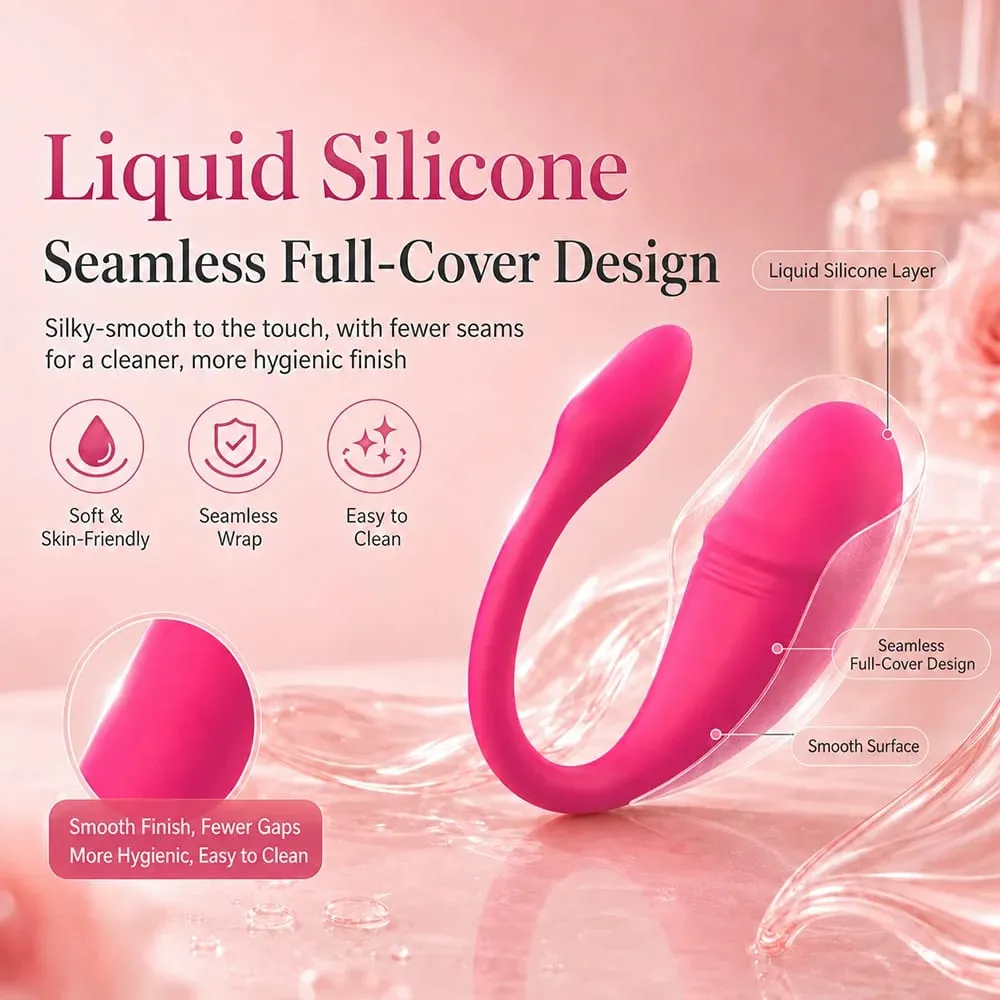 9 Modes Liquid Silicone Egg for Women Couples G Spot Clit Vaginal Vibrator Bluetooth APP Remote Control Adult Sex Toys