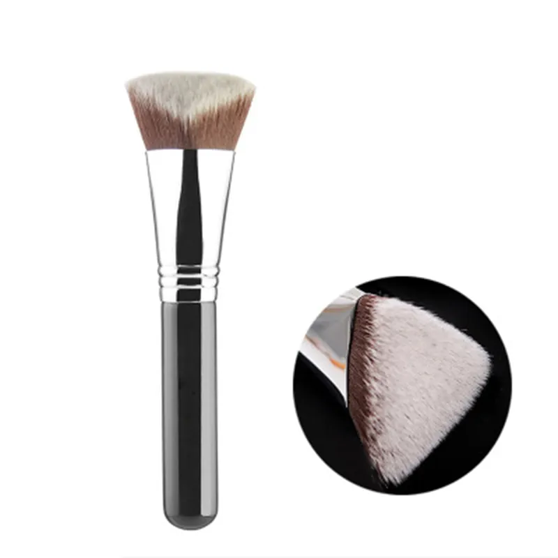 Makeup Kabuki Foundation Brush Luxury Single Pro Large Slant Triangle Square Tapered Vegan Cosmetic Brushes — image 5