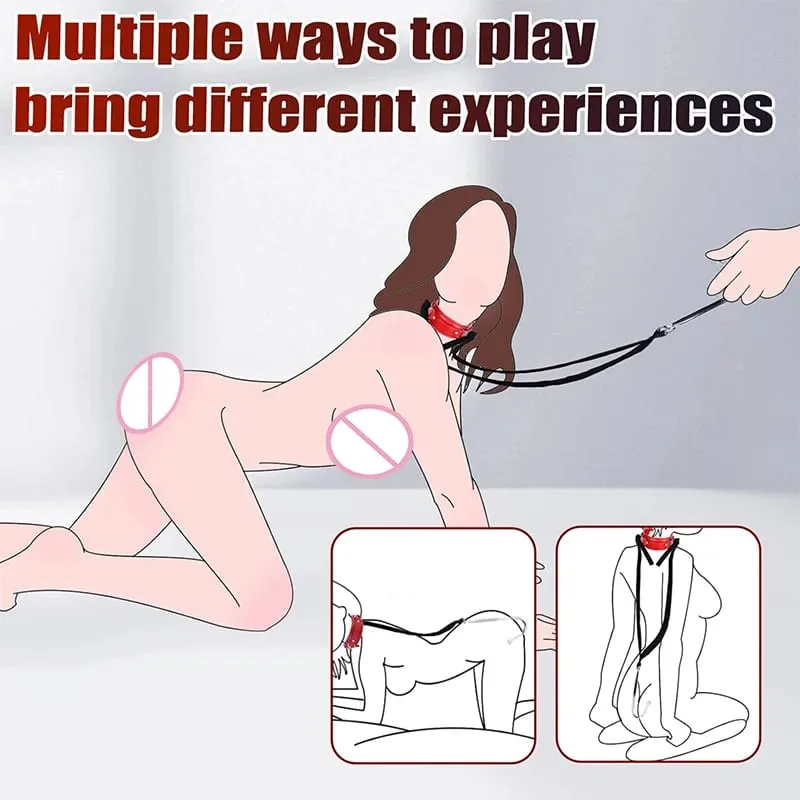 SM Couple Anal Hook Sex Bondage Restraint Set BDSM Leather Chain Stainless Steel Adult Sex Toys For Men Adjustable Harness
