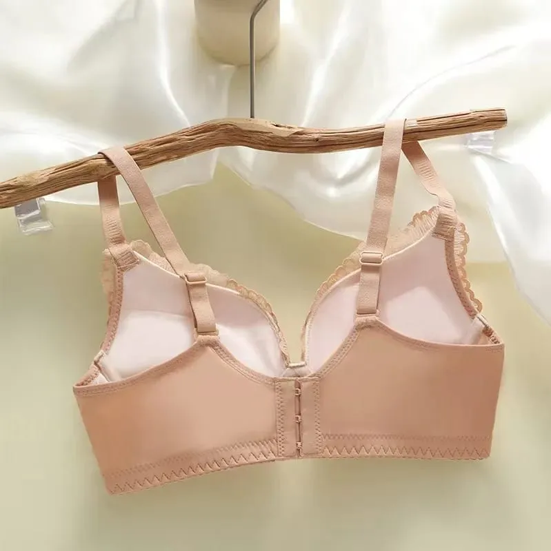Thickened 8cm Push-Up Adjustable Bra without Underwire for Small Breasts Comfortable Gathered Auxiliary Lingerie for Women — image 4