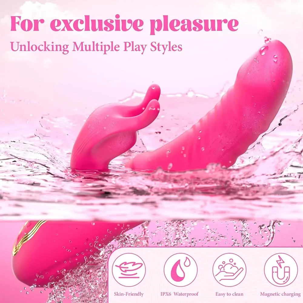Thrusting Wiggle Rabbit Vibrator for Women Vagina G-Spot Vibrator Clitoris Stimulator Female Masturbation Sex Toy for Women — image 6