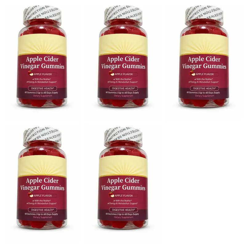 Apple Cider Vinegar Gummies with Vitamin B6 B12 & Folate Metabolism & Energy Gut Health Support 60 Gummies — image 10