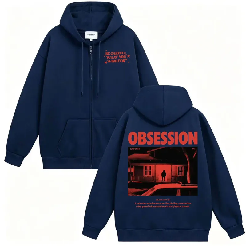 2026 Movie Obsession Sweatshirt Jacket Coats One Wish Willow Be Careful What You Wish for Eye Men's Fashion Retro Zip Up Hoodies — image 3