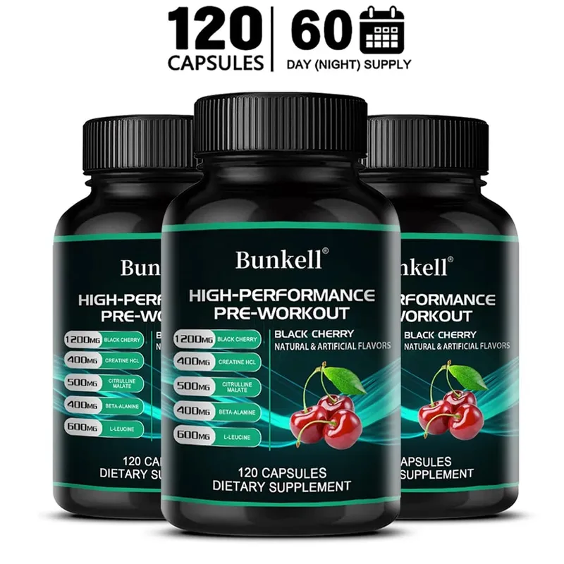 Bunkell Integratore Pre-Allenamento - Aminoacidi Creatina HCI Citrullina Malato Beta-Alanina Per Migliorare le Prestazioni Atletiche