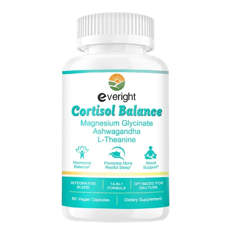 Kortisoltillskott med Ashwagandha L-Theanine & Magnesium Glycinate – 14-i-1 för stresslindring humörbalans och sömnhälsa — image 8