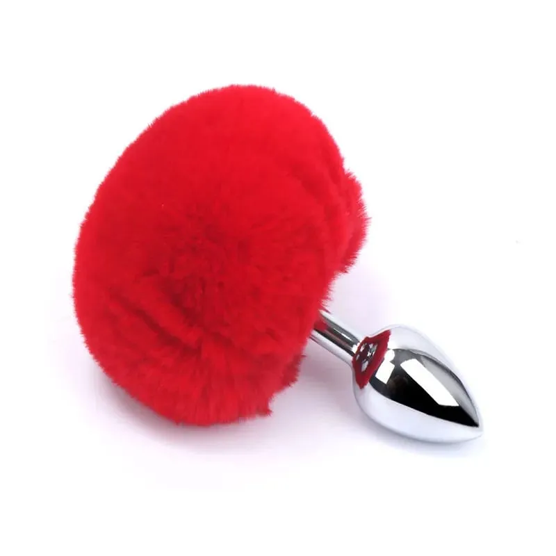 Plush Silicone Rabbit Tail Butt Plug Vibrator Dildo Prostate Massager Sex Toy Men Women Adult Reusable — image 13