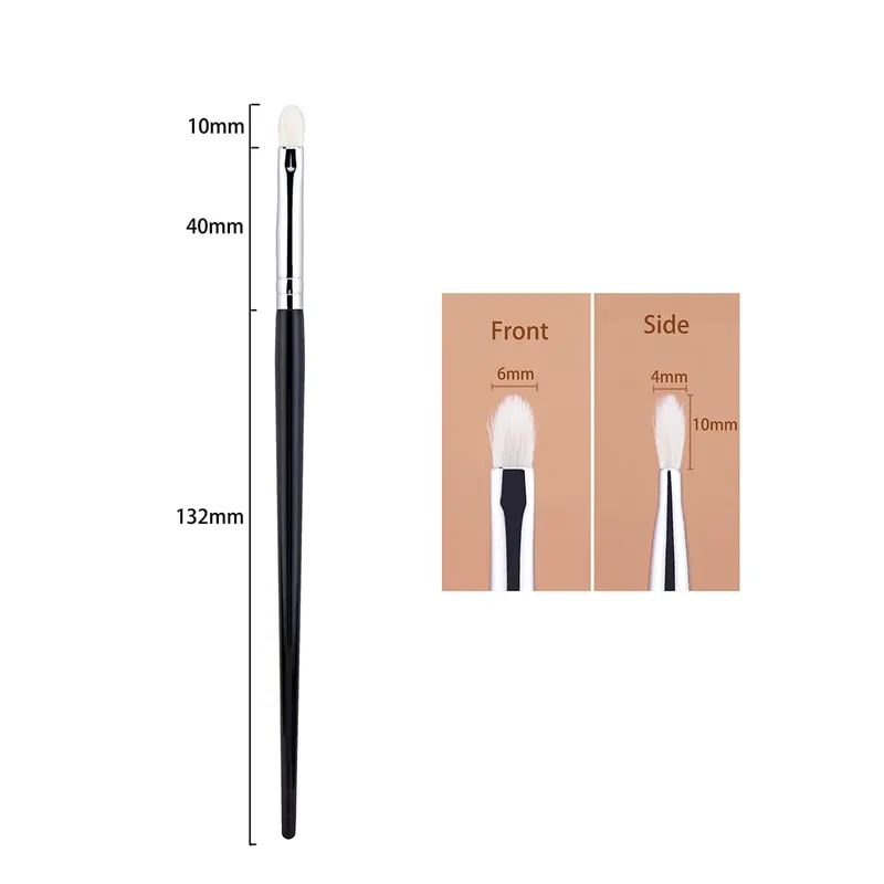 Eyeshadow Blending Brush Goat Hair 100% Small Crease Blending Makeup Brushes Precise Eye Shadow Blending Makeup Tools