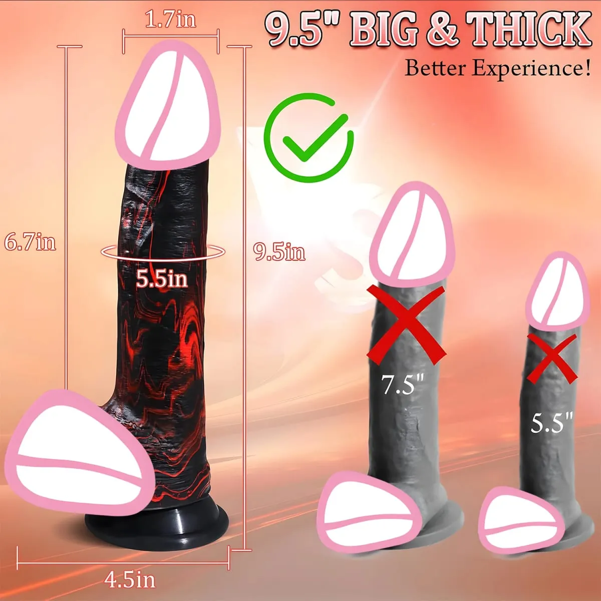 Remote Control Telescopic Rotate Dildo for Women Silicone Beginner G-spot Stimulation with Strong Suction Cup for Adult Sex Toys