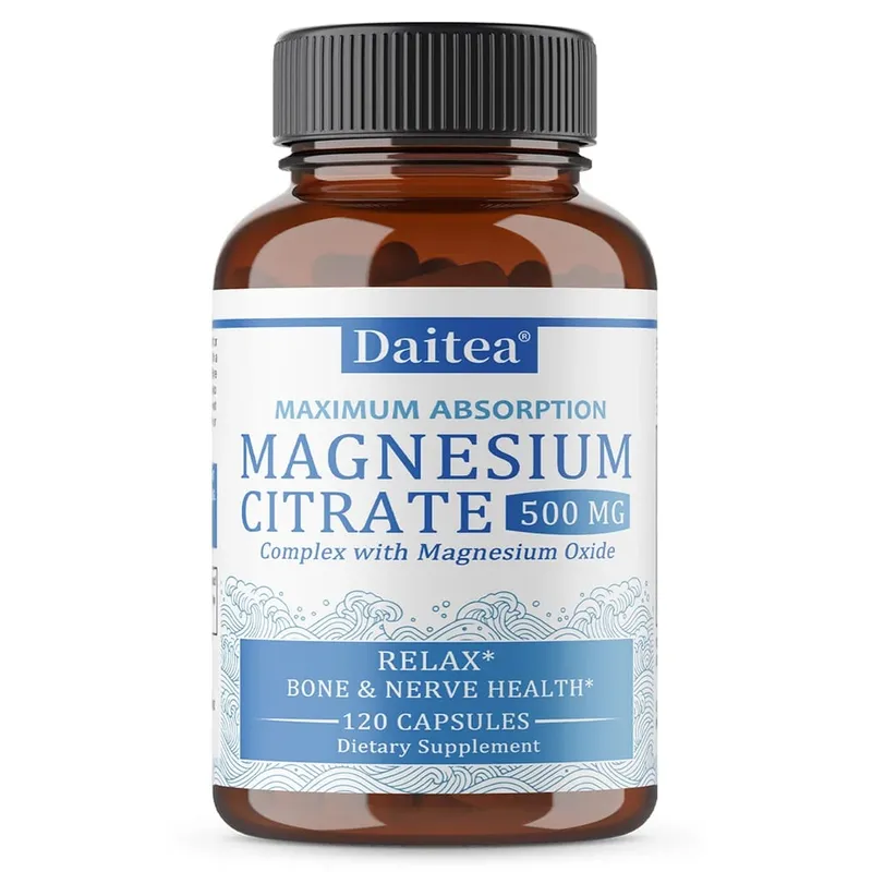 Magnesium Citrate Complex 500 MG for Calm Relaxation & Digestion Health Support - High Absorption Magnesium Supplement — image 9