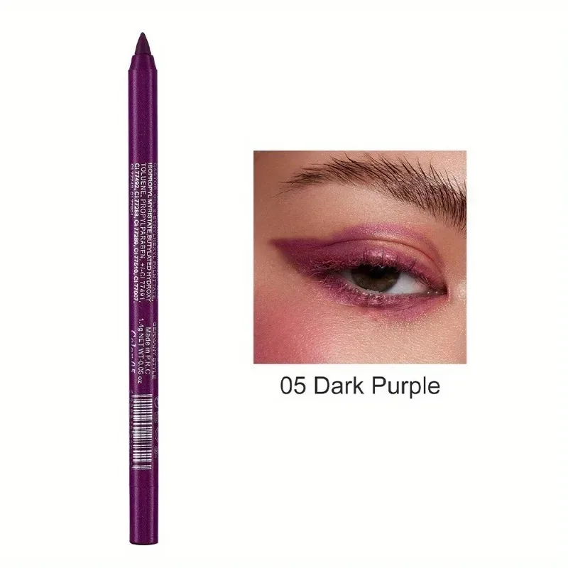 Crayon Eyeliner nacré 17 couleurs, coloré, imperméable, longue durée, mat, lisse, facile à porter, fard à paupières, stylo Eyeliner, maquillage pour les yeux