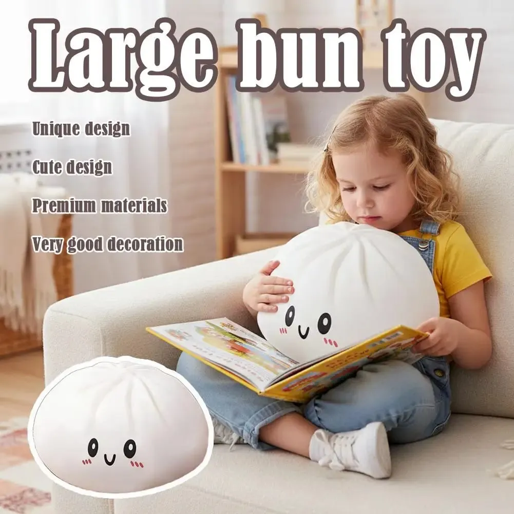 Large Dumpling Pillow Squishes Stress Balls Fidget Sensory Toys Simulation Food Squishies Bun Squeeze Dough Ball Gifts