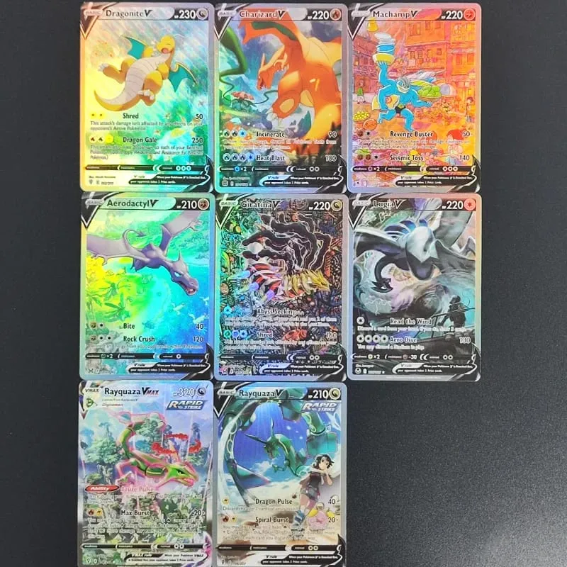 Pokemon Card PTCG Foil Proxy English Gengari Rayquaza Vmax Giratian Lugia V Mew Latias Latios EX Collectibles Trading Card Game — image 32