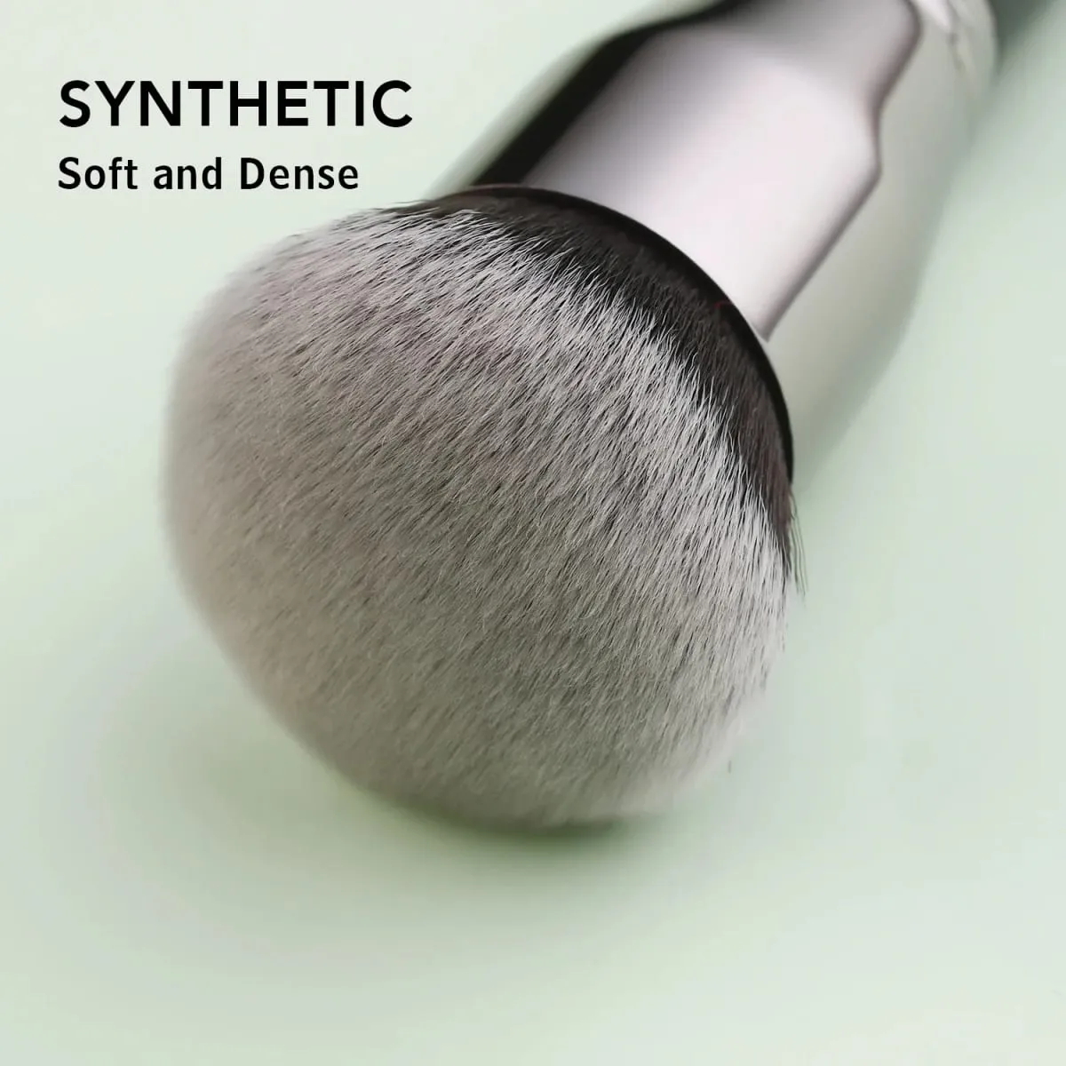 Black Foundation Make up Brush Cream Foundation buffing Makeup Brush Big Foundation Brush Synthetic Hair Face Makeup Tool — image 5