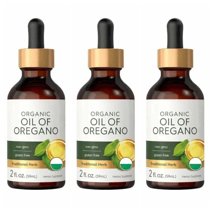 Økologisk olie af oregano flydende dråber Vegansk urtetilskud Sundhed Ikke-GMO Glutenfri daglig ernæringsstøtte 60 ml pr. flaske — image 8