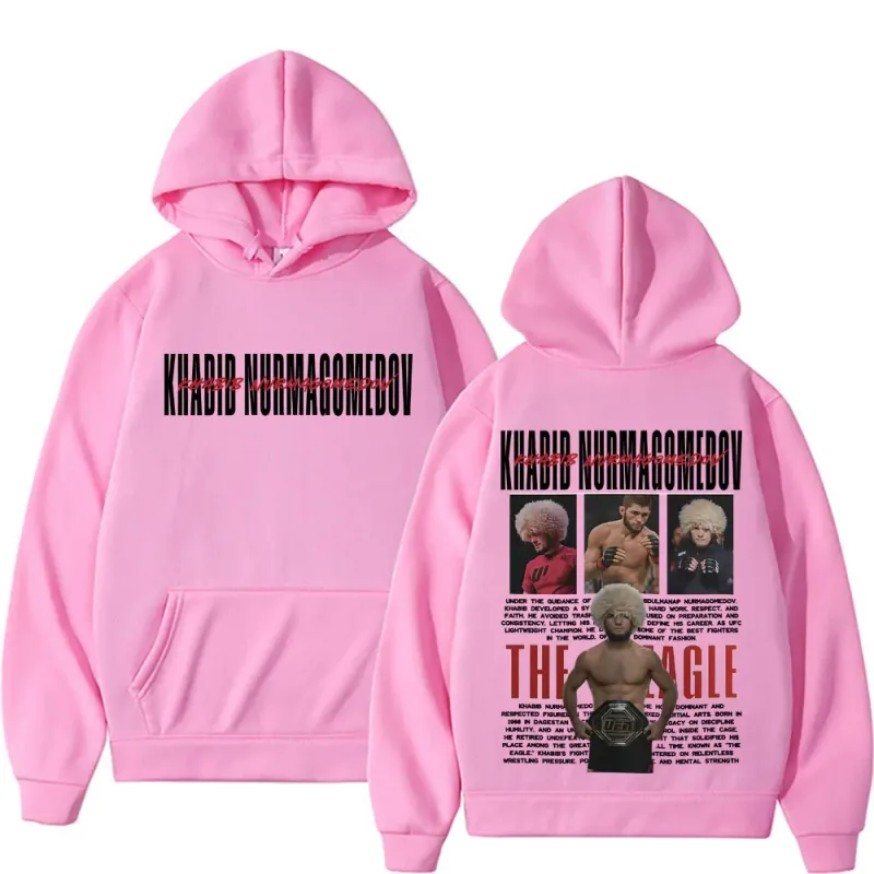 Khabib Nurmagomedov THE EAGLE Merch Sweatshirt Men's Clothing Harajuku Classic Oversized Hoodies Fleece High Quality Cozy Hoodie — image 12
