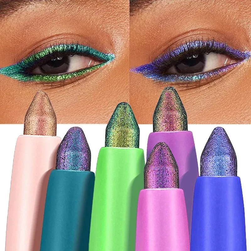 Color-changing Eyeshadow Stick Multi Chrome Eyeliner Waterproof Long Last Smooth Cream Gel Liner Eye Makeup Glitter Eye Shadow — image 5
