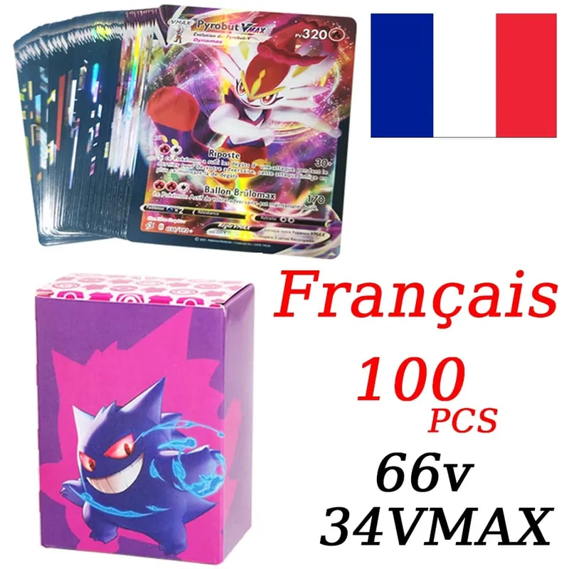 French Version Pokemon Cards VMAX V EX GX MEGA Carte Collection Battle Trainer Children's Christmas Toys Gift — image 9