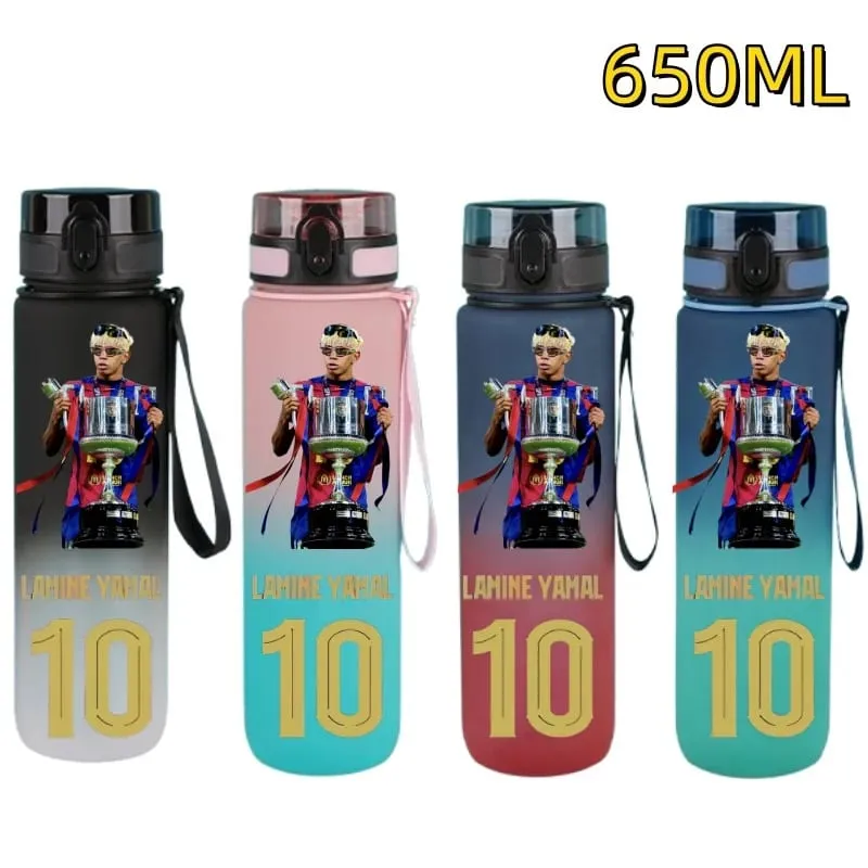 650ml Football Star Water Cup Lamine Yamal Portable Outdoor Large Capacity Sports Fitness Flip Cover Drinking Bottle Fans Gifts — image 13