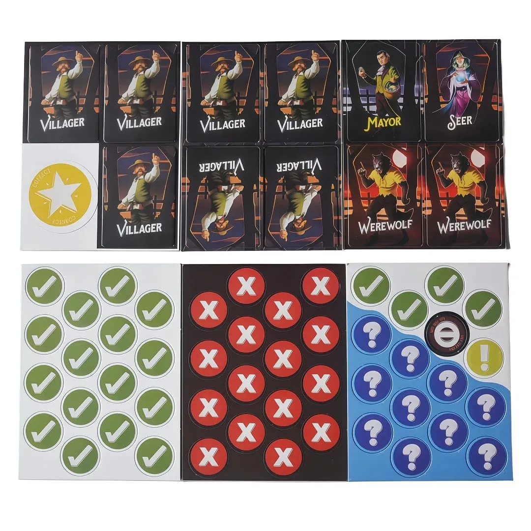 "Hidden Identity Word Board Game Werewolf-Style Word-Guessing Game Interactive Card Toy for Multi-Person Gatherings" Card Game Board Game Ideal for Family Gatherings Gift — image 3
